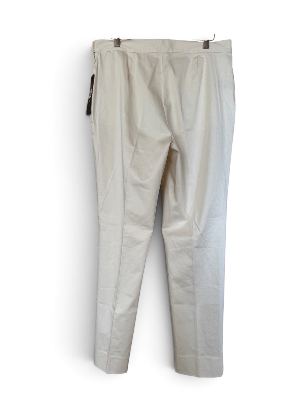 NWT Lauren Ralph Lauren Ivory Satin Dress Trousers, Straight Leg Women's size 10